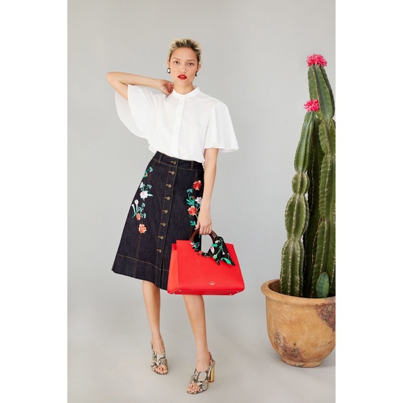 kate spade jean skirt